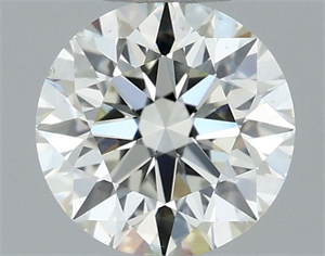 Picture of Natural Diamond 0.51 Carats, Round with Excellent Cut, M Color, VS2 Clarity and Certified by GIA