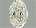 Natural Diamond 0.70 Carats, Oval with  Cut, H Color, VS1 Clarity and Certified by GIA