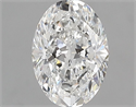 Natural Diamond 0.90 Carats, Oval with  Cut, F Color, VS2 Clarity and Certified by GIA