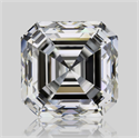 Natural Diamond 1.51 Carats, Asscher with  Cut, I Color, IF Clarity and Certified by GIA