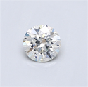 Diamante Natural 0.40 quilates, Redondo , Color J, claridad SI1 y certificado GIA