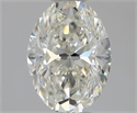 Natural Diamond 1.30 Carats, Oval with  Cut, I Color, VVS2 Clarity and Certified by GIA