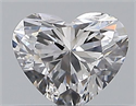 Natural Diamond 0.30 Carats, Heart with  Cut, D Color, VS2 Clarity and Certified by GIA