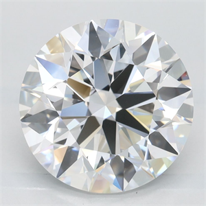 Picture of Lab Grown Diamond 3.66 Carats, Round with Excellent Cut, D Color, IF Clarity and Certified by GIA