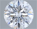 Lab Grown Diamond 1.02 Carats, Round with Ideal Cut, D Color, VVS1 Clarity and Certified by IGI