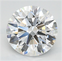 Lab Grown Diamond 2.51 Carats, Round with Ideal Cut, D Color, IF Clarity and Certified by IGI