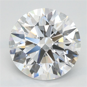 Picture of Lab Grown Diamond 2.51 Carats, Round with Ideal Cut, D Color, IF Clarity and Certified by IGI