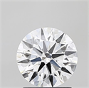 Lab Grown Diamond 1.26 Carats, Round with Ideal Cut, D Color, VVS2 Clarity and Certified by IGI