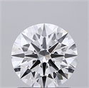 Lab Grown Diamond 1.27 Carats, Round with Ideal Cut, D Color, VVS1 Clarity and Certified by IGI