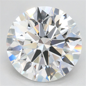 Picture of Lab Grown Diamond 4.16 Carats, Round with Excellent Cut, D Color, VVS1 Clarity and Certified by GIA