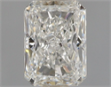 Natural Diamond 0.50 Carats, Radiant with  Cut, H Color, VS2 Clarity and Certified by GIA