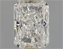 Natural Diamond 0.50 Carats, Radiant with  Cut, H Color, VS2 Clarity and Certified by GIA