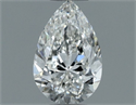 Natural Diamond 0.50 Carats, Pear with  Cut, G Color, VVS1 Clarity and Certified by GIA