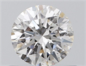 Natural Diamond 0.53 Carats, Round with Excellent Cut, H Color, SI2 Clarity and Certified by GIA