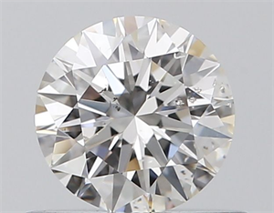 Picture of Natural Diamond 0.53 Carats, Round with Excellent Cut, H Color, SI2 Clarity and Certified by GIA