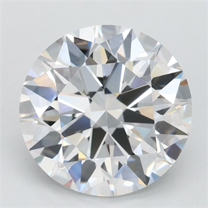 Picture of Lab Grown Diamond 2.35 Carats, Round with Ideal Cut, D Color, IF Clarity and Certified by IGI