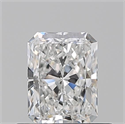 Natural Diamond 0.50 Carats, Radiant with  Cut, F Color, VVS1 Clarity and Certified by GIA