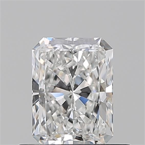 Picture of Natural Diamond 0.50 Carats, Radiant with  Cut, F Color, VVS1 Clarity and Certified by GIA