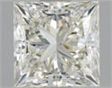 Diamante Natural 0.91 quilates, Princesa , Color L, claridad VS2 y certificado GIA