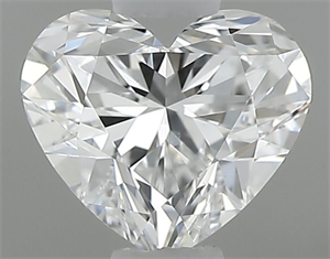 Picture of Natural Diamond 0.42 Carats, Heart with  Cut, D Color, VS2 Clarity and Certified by GIA