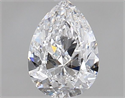 Natural Diamond 1.01 Carats, Pear with  Cut, D Color, SI1 Clarity and Certified by GIA