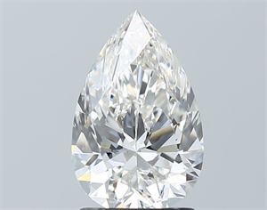 Picture of Natural Diamond 1.71 Carats, Pear with  Cut, F Color, VS1 Clarity and Certified by GIA