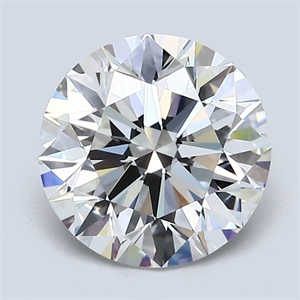 Picture of Natural Diamond 2.21 Carats, Round with Excellent Cut, F Color, VS1 Clarity and Certified by GIA