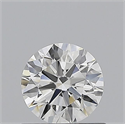 Natural Diamond 0.70 Carats, Round with Excellent Cut, H Color, VVS2 Clarity and Certified by GIA