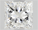 Natural Diamond 0.50 Carats, Princess with  Cut, E Color, VS1 Clarity and Certified by GIA