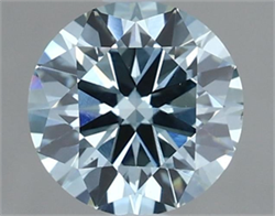 Picture of Lab Grown Diamond 1.39 Carats, Round with Excellent Cut, Fancy Intense Blue Color, VS2 Clarity and Certified by IGI