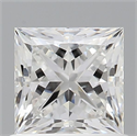 Natural Diamond 0.77 Carats, Princess with  Cut, E Color, SI1 Clarity and Certified by GIA