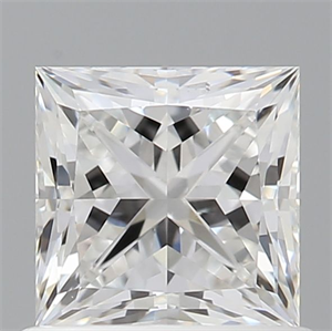 Picture of Natural Diamond 0.77 Carats, Princess with  Cut, E Color, SI1 Clarity and Certified by GIA
