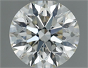 Natural Diamond 0.50 Carats, Round with Excellent Cut, H Color, VVS1 Clarity and Certified by IGI