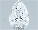 Natural Diamond 1.00 Carats, Pear with  Cut, E Color, SI2 Clarity and Certified by GIA