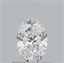 Natural Diamond 0.50 Carats, Oval with  Cut, D Color, SI2 Clarity and Certified by GIA