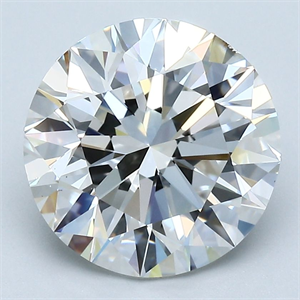 Picture of Natural Diamond 4.00 Carats, Round with Excellent Cut, G Color, SI1 Clarity and Certified by GIA