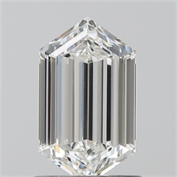 Picture of Natural Diamond 1.06 Carats, HEXAGONAL with  Cut, F Color, VVS1 Clarity and Certified by GIA