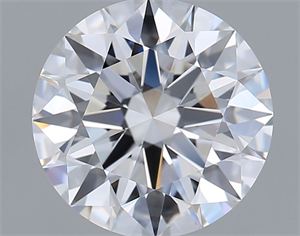 Picture of Lab Grown Diamond 2.04 Carats, Round with Ideal Cut, D Color, VVS2 Clarity and Certified by IGI