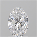 Natural Diamond 1.21 Carats, Oval with  Cut, D Color, SI1 Clarity and Certified by GIA