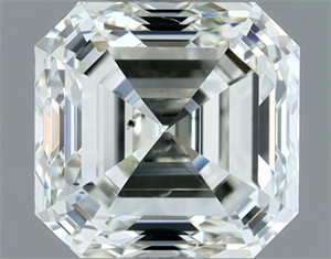 Picture of Natural Diamond 1.01 Carats, Asscher with  Cut, I Color, SI1 Clarity and Certified by IGI