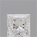 Diamante Natural 0.40 quilates, Princesa , Color F, claridad VVS1 y certificado GIA