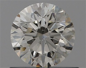 Picture of Natural Diamond 0.62 Carats, Round with Excellent Cut, J Color, VS2 Clarity and Certified by GIA