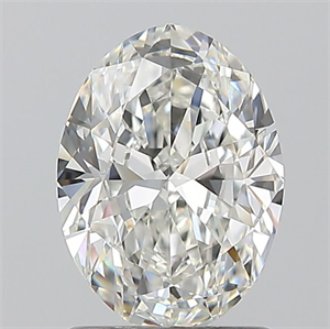 Picture of Natural Diamond 1.20 Carats, Oval with  Cut, H Color, VVS2 Clarity and Certified by GIA