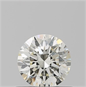 Natural Diamond 0.54 Carats, Round with Excellent Cut, L Color, IF Clarity and Certified by GIA