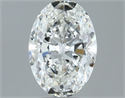 Natural Diamond 0.70 Carats, Oval with  Cut, G Color, VVS2 Clarity and Certified by GIA
