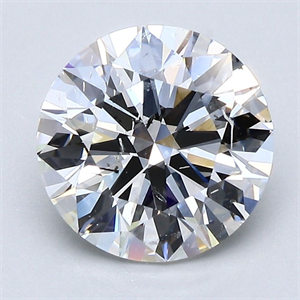 Picture of Natural Diamond 2.39 Carats, Round with Excellent Cut, G Color, SI2 Clarity and Certified by GIA