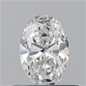 Natural Diamond 0.50 Carats, Oval with  Cut, F Color, SI1 Clarity and Certified by GIA