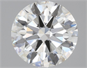 Natural Diamond 2.50 Carats, Round with Excellent Cut, F Color, SI1 Clarity and Certified by GIA