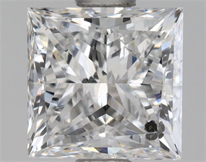 Foto Diamante Natural 1.00 quilates, Princesa , Color D, claridad SI2 y certificado HRD de