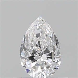 Picture of Natural Diamond 0.50 Carats, Pear with  Cut, E Color, VVS2 Clarity and Certified by GIA